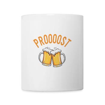 Prost Bier Party Feiern Karneval Alaaf Helau - Tasse - Weiß - Vorne