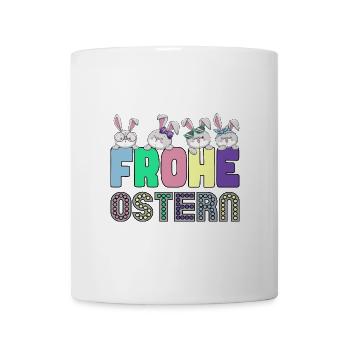 Frohe Ostern Osterhasen Freunde - Tasse - Weiß - Vorne