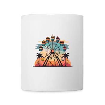 Sunset Ferris Wheel Travel Vibe - Mug - white - Front