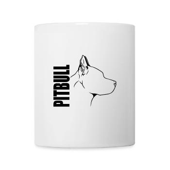 American Pitbull Profil Hunde Hund Wilsigns - Tasse - Weiß - Vorne