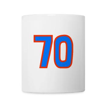 70. 70 ANS. 70e ANNIVERSAIRE. ANNIVERSAIRE 70 ANS. - Mug blanc - blanc - Devant