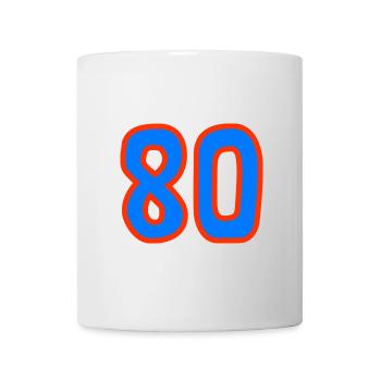 80. 80 YEARS. 80th ANNIVERSARY. 80 YEARS ANNIVERSARY. - Mug - white - Front