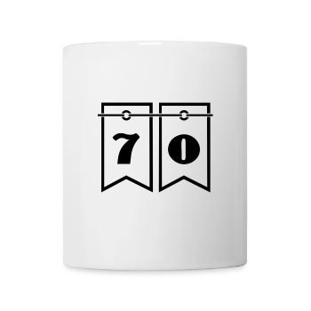 70. 70 YEARS. 70TH ANNIVERSARY. 70TH ANNIVERSARY. - Mug - white - Front