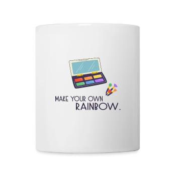lgbt make up Rainbow color gay - Tasse - Weiß - Vorne