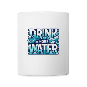 Mehr Wasser trinken - Tasse - Weiß - Vorne
