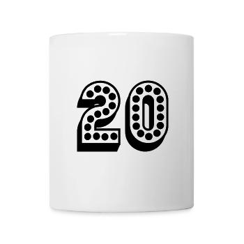 20. 20 YEARS. 20th ANNIVERSARY. 20 YEARS ANNIVERSARY. - Mug - white - Front
