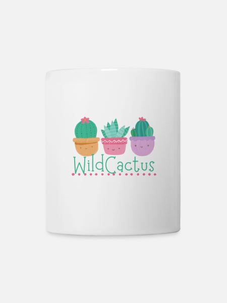 Wild Cactus: Trio de Cactus Mignons - Mug blanc - blanc