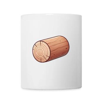 Rustic Wooden Log Illustration - Mug - white - Front