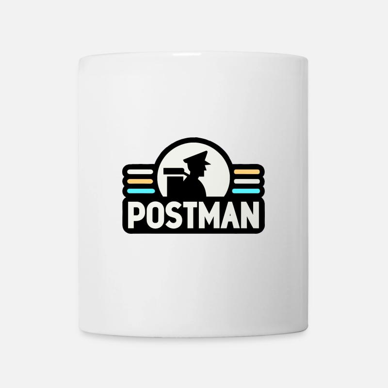 Postbote - Tasse - Weiß