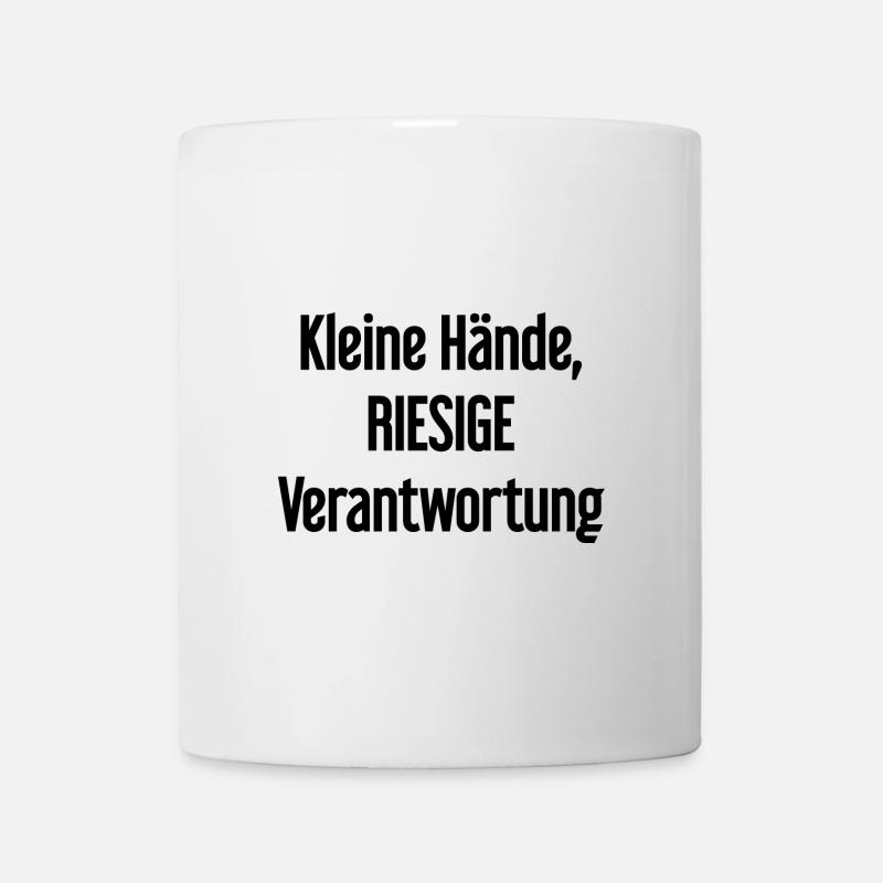 De petites mains, une énorme responsabilité disent les parents - Mug blanc - blanc