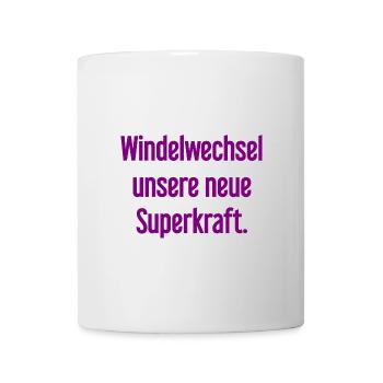 Diaper change – our new superpower - Mug - white - Front