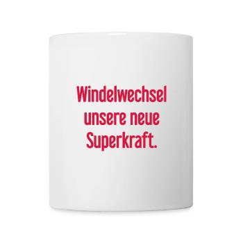 Diaper change – our new superpower - Mug - white - Front