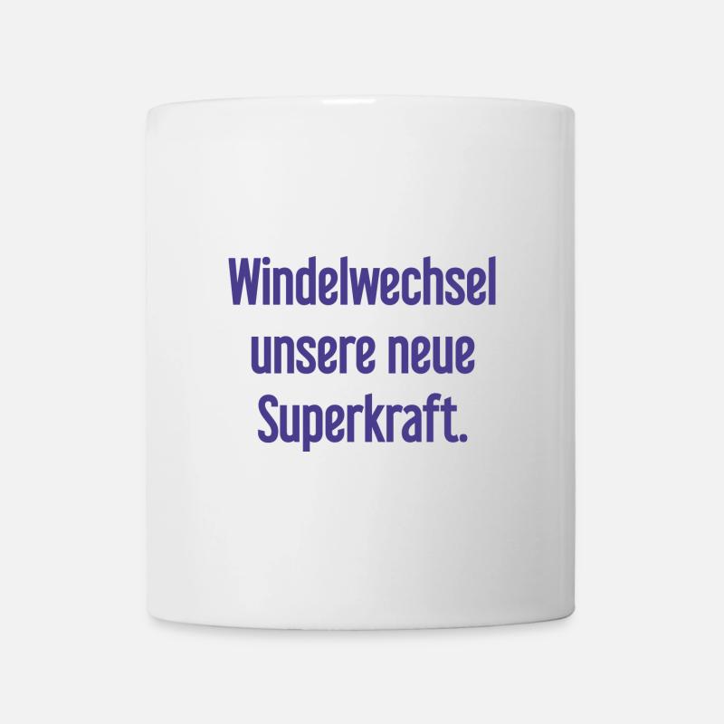 Diaper change – our new superpower - Mug - white