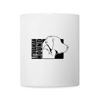 Profil de chien courant lituanien Chiens de chasse Chiens Wilsigns - Mug blanc - blanc - Devant