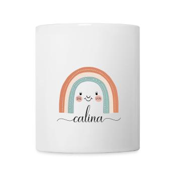 Calina! Rainbow design, customizable - Mug - white - Front
