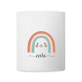 Caro! Rainbow design, customizable - Mug - white - Front
