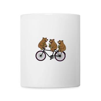 Berlin 3 Bären Bär Fahrrad Bier Party Spaß Feiern - Tasse - Weiß - Vorne