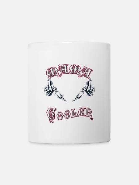 Bin tätowierte Mama - Tasse - Weiß