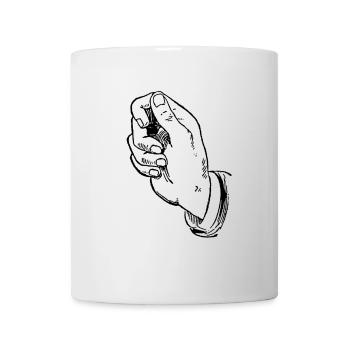 Main - Mug blanc - blanc - Devant