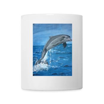 Delphin - Tasse - Weiß - Vorne