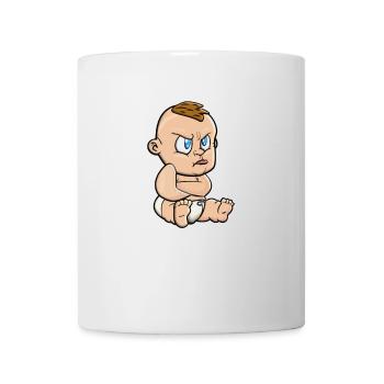 Baby Wütend Stur Zornig Protest Kleinkind - Tasse - Weiß - Vorne