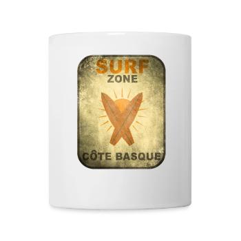 Surf zone 22 vintage - Mug blanc - blanc - Devant