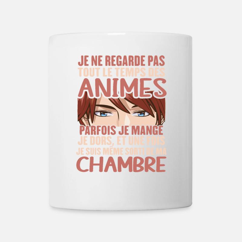 Je Ne Regarde Pas Tout Le Temps Des Animes - Mug blanc - blanc