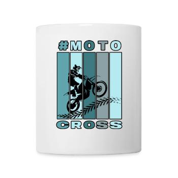 motocross motorsport motorcycle dirtbike - Mug - white - Front