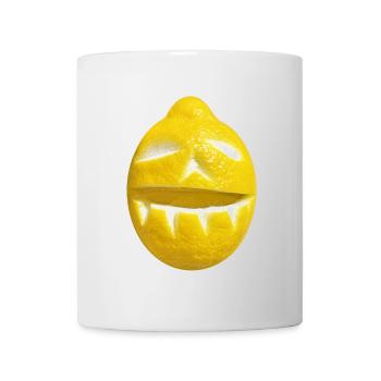 lemon - funny - lemon - limoncello - face - Mug - white - Front