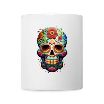 Crâne décoratif Méxicain - Mug blanc - blanc - Devant