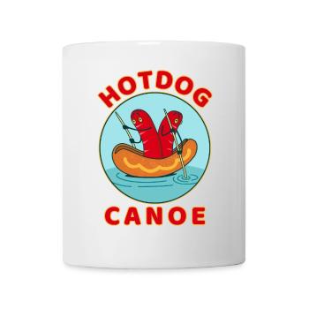 Hot Dog Lustig - Tasse - Weiß - Vorne