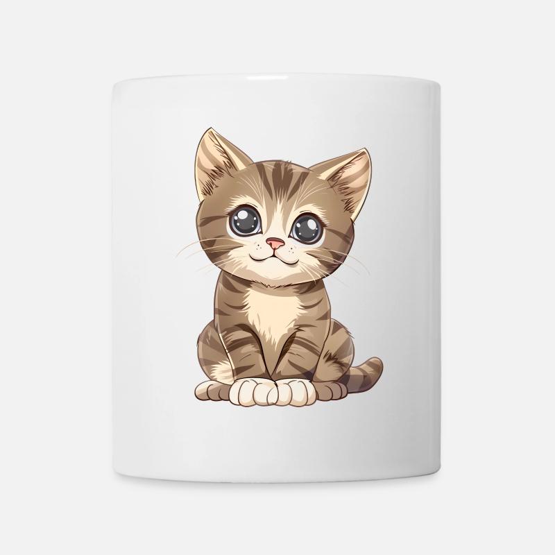 Niedliches Kätzchen - Tasse - Weiß