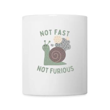 Schnecke - Not fast not furious - Tasse - Weiß - Vorne
