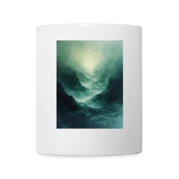 Poster Geo Nature Paint 17 - Tasse - Weiß - Vorne