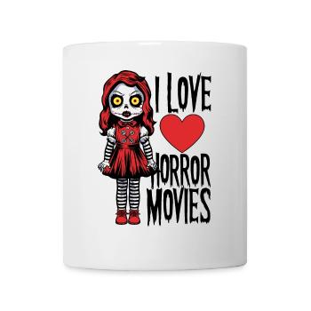 J’adore les films d’horreur - Mug blanc - blanc - Devant
