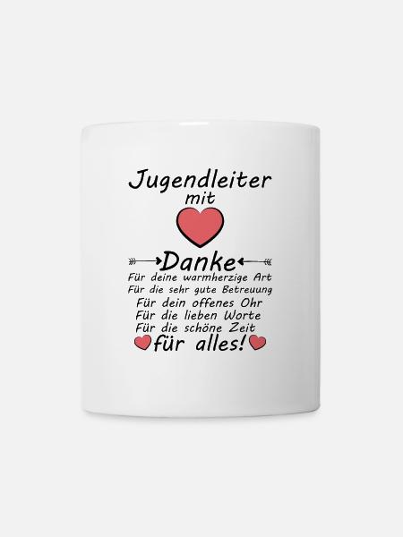 Beste Jugendleiter Danke sagen zum Abschied - Tasse - Weiß