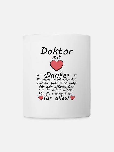 Doktor Arzt Danke für Ärztliche Betreuung - Tasse - Weiß