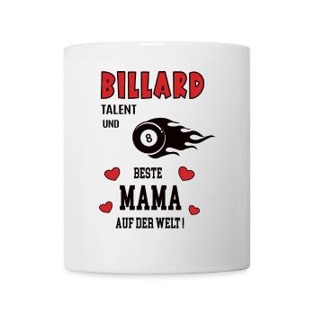 Billard Spielerin Mama Billardspieler Mutter Frau - Tasse - Weiß - Vorne