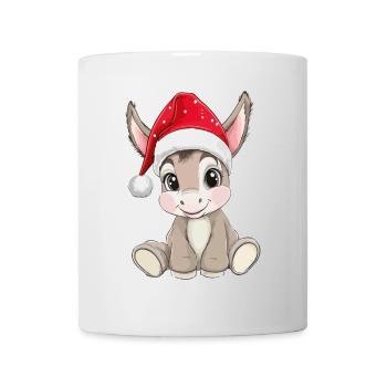 Âne Noël mignon mignon Noël Noël - Mug blanc - blanc - Devant