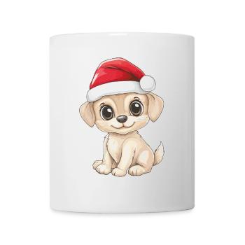 Hund Weihnachten Süß Niedlich Xmas Weihnachtlich - Tasse - Weiß - Vorne