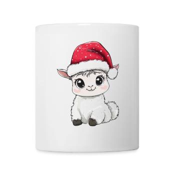 Llama Christmas Cute Cute Alpaca Christmassy - Mug - white - Front