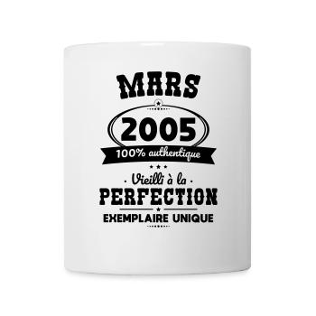 20th Anniversary - March 2005 Perfection - Mug - white - Front