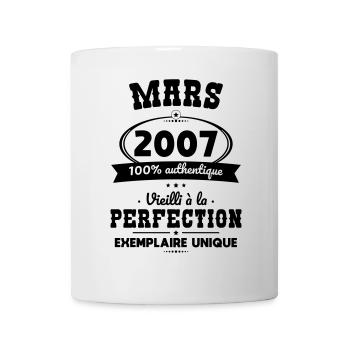 18th Birthday - March 2007 Perfection - Mug - white - Front