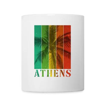 Athènes Grèce Été Palmiers Plage Mer - Mug blanc - blanc - Devant
