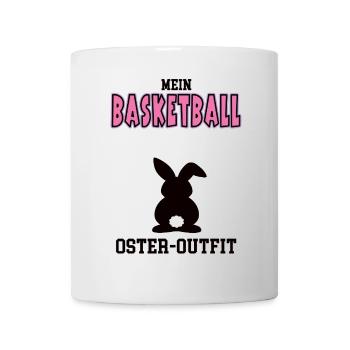 Basketball Oster Outfit Ostergeschenk Basketballer - Tasse - Weiß - Vorne