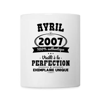18th Birthday - April 2007 Perfection - Mug - white - Front