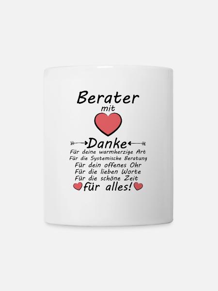 Systemische Beratung Berater Danke zum Abschied - Tasse - Weiß
