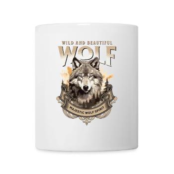 Wolf Wolf Head Predator Forest Nature Mountains Wilderness - Mug - white - Front