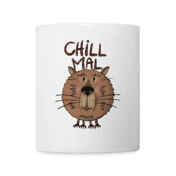 Capybara chill mal - Tasse - Weiß - Vorne