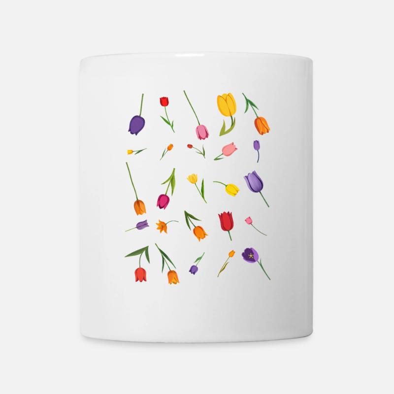 Blumen - Tasse - Weiß